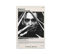 DRDPLXGU Edward Scissorhands Tim Burton Retro Movie Poster Canvas Poster Bedroom Decor Landscape Office Room Decor Gift 12x18inch(30x45cm)