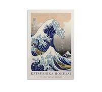 DRDPLXGU Katsushika Hokusai Poster, The Great Wave Off Kanagawa, Vintage Japanese Art Canvas Poster Wall Art Decor Print Picture Paintings for Living Room Bedroom Decoration 08x12inch(20x30cm)