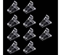 DRDS 10Pcs Nail Tips Clip for Quick Building Polygel nail forms Nail clips for polygel Finger Nail Extension UV LED Builder Clamps Manicure Nail Art Tool