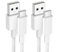 Dreaazhi 2Pack 0.3M+0.3M USB-C Charger Cable - Fast Charging for iPhone 15, Galaxy S23/S22/S21/S20, Note 10/9/8, Huawei, HTC, LG, Moto, Google Pixel