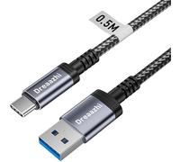 Dreaazhi USB C Data Cable 1.5M, USB 3.1 Gen 2 Cable 3.1A Fast Charging, 10GB Data transfer Cable USB to Type C for Samsung Note20,Galaxy S23,Samsung T7, SanDisk Extreme Portable SSD, Crucial X8, WD