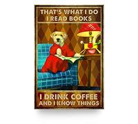 Dreacoss Cats & Dogs Poster Metal Tin Sign 8x12inch Retro Popular Quotations