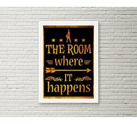 Dreacoss The Room Where It Happens Poster, Decorative Paintings Modern Home Wall Decor for Classroom Library Decor Gifts, No Framed 20x30 Inches