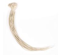 DreadLab - Synthetic Dreadlocks Backcombed Extensions 10 Pack Double Ended (White Pale Blonde)
