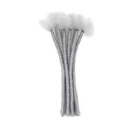 Dreadlock Hair Crochet Braids for Men - 20cm Wrap Around Locs with Crochet Hook, Multiple Colors for Hip Hop Party and Cultural Events(Light Grey)