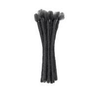 Dreadlock Hair Crochet Braids for Men - 20cm Wrap Around Locs with Crochet Hook, Multiple Colors for Hip Hop Party and Cultural Events(Jet Black-1B)