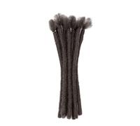 Dreadlock Hair Crochet Braids for Men - 20cm Wrap Around Locs with Crochet Hook, Multiple Colors for Hip Hop Party and Cultural Events(Natural Black-2)