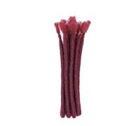 Dreadlock Hair Crochet Braids for Men - 20cm Wrap Around Locs with Crochet Hook, Multiple Colors for Hip Hop Party and Cultural Events(Burgundy-BUG)