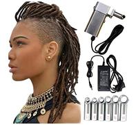 Dreadlock Maker Tool - Instant Handheld Crochet Braiding Device for Quick DIY Hair Extensions with 6 Interchangeable Heads