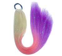 Dreadlock Ponytail With 9 Strands Braids Colorful High Temperature Fibers Braiding Hair Extension For Fashion Enthusiasts