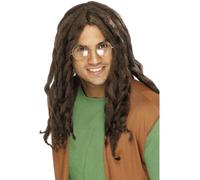 Dreadlock Rasta Wig Jamaican Bobsleigh Team 1990s Fancy Dress Accessory Brown