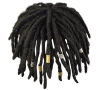 Dreadlock Wig Short Curly for Black Men Braided Wigs Hip-Hop Sporty Costume Replacement Dreadlock Wig for Men Cosplay Performance Party Singing Accessories.