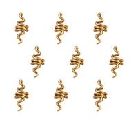 Dreadlocks Accessories 9pcs Snake Shape Zinc Alloy Hair Cuffs Halloween | Decorative Ring Set for Braids and Curly Hair, Safe Metal Finish, Fashion Shows Photo Shoots