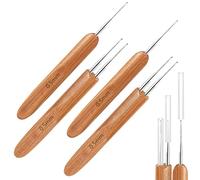 Dreadlocks Crochet Hooks, Crochet Hooks for Dreadlocks, Dread Locks Crochet Loc Needle for Braid Craft 0.5mm (2Hook and 4 Hooks)