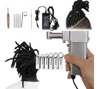 Dreadlocks Machine, Electric Handheld Braiding Tool with 6 Heads for Quick DIY Hair Extensions