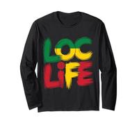 Dreadlocks Rasta Locs Life Melanin Afro Dreads Lover Long Sleeve T-Shirt
