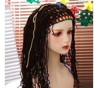 Dreadlocks Wig Long Dreadlocks Knitted Wig Funny Creative Fashion Party Bounce Party Wild Man Handmade