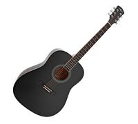 Dreadnought Acoustic Guitar by Gear4music Black 2023 Model
