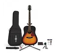 Dreadnought Acoustic Guitar Complete Player Pack by Gear4music, Sunburst