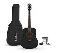 Dreadnought Left Handed Acoustic + Accessory Pack Black