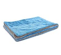 [Dreadnought] Microfiber Car-Drying Towel, Superior Absorbency for Drying Cars, Trucks, and SUVs, Double-Twist Pile, One-Pass Vehicle-Drying Towel (20"x30", Blue/Gray) 1-Pack