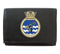 Dreadnought Submarine Image KLASSEK Men Key Case Wallet Real Leather Cap Badge Emblem Military Crest Insignia Keyring Keyrack and Metal Gift Box