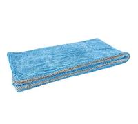 [Dreadnought XL] Microfiber Vehicle-Drying Towel, Superior Absorbency for Car Trucks, and SUVs, Double-Twist Pile, One-Pass (20"x40", Blue/Gray) 1-Pack