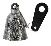 Dream Apparel Celtic Cross Motorcycle Bell Guardian Angel Drive Away Gremlin, Biker Bell for Men Women Rider Riding with Hanger, Good Luck Gift Accessories