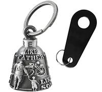 Dream Apparel Motorcycle Bell Guardian Angel Drive Away Gremlin, Biker Bell for Men Women Rider Riding, Good Luck Gift, Like Father Like Son, One Size, Personalized,riding