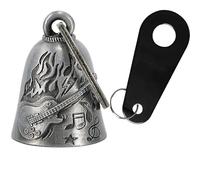 Dream Apparel - Motorcycle Bell Keychain for Motorcyclists Men Women with Bell Hanger Motorcycle Accessories, Silver grey, Talla Única