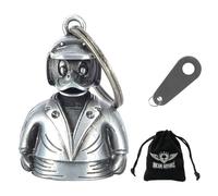 Dream Apparel Motorcycle Bells for Bikers Guardian Motorcycle Bells Duck Rider Bell for Motorcycle Rider Key Chain for Luck