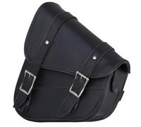 Dream Apparel Motorcycle Swingarm Bag with Black Leather, Swing Arm Bag Motorcycle Saddlebag Left Side Tool Bag Fit for Softail/Triangulated Swingarm Models Dyna Low Rider Fat Bob