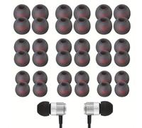 Dream Aurora Soft Silicone Earbud Tips, 9 Pairs Replacement Earbuds for In-Ear Headphones, Noise Isolation Cover, 3 Sizes (S/M/L, Compatible With Inner Hole 4.5mm - 6mm)