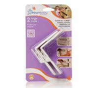 Dream Baby Angle Locks for Corner Drawers/Cabinets - 4 Count