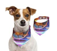 Dream Ball Pet Scarf Dog Bandanas Spring Summer Soft Cotton Puppy Scarfs Adjustable Accessories for Small Medium Large Girl Boy Pup Small