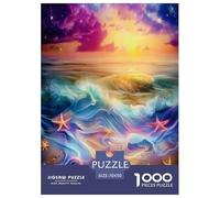 Dream Beach Jigsaw Puzzles Puzzles for Adults Kids. 1000 Pieces Impossible Challenge Toy Educational Game Home Decoration for Educational Games Gifts 70x50cm/1000pcs