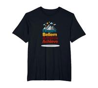 Dream Beliem Achieve Inspirational Mountain Success T-Shirt, Men's Big and Tall, Black, 3X Tall