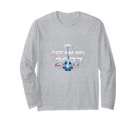 Dream Big 2037 Graduation Futuristic Celebration Long Sleeve T-Shirt, Adult Unisex, Heather Grey, L
