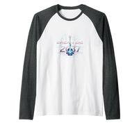 Dream Big 2037 Graduation Futuristic Celebration Raglan Baseball Tee, Men, Dark Heather/White, S