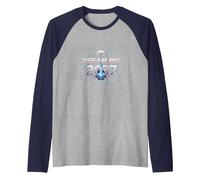 Dream Big 2037 Graduation Futuristic Celebration Raglan Baseball Tee, Men, Navy/Athletic Heather, L