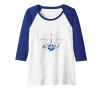 Dream Big 2037 Graduation Futuristic Celebration Raglan Baseball Tee, Women, Royal Blue/White, XXL