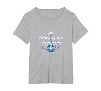 Dream Big 2037 Graduation Futuristic Celebration T-Shirt, Women's Plus, Heather Grey, 3X