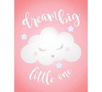 Dream Big Children's Wall Art Print 11x14, Nursery Decor, Kid’s Wall Art Print, Kid’s Room Decor, Gender Neutral Decor, Inspirational Motivational Word Art, Inspirational Artwork for Kids,