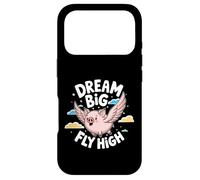 Dream Big Fly High Flying Pig Motivational Kids Men Women Case for iPhone 17 Pro