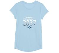 Dream Big, Graduate 2037 Celestial Celebration T-Shirt, Girls, Baby Blue, Small