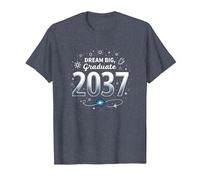 Dream Big, Graduate 2037 Celestial Celebration T-Shirt, Men, Heather Blue, XL