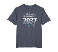Dream Big, Graduate 2037 Celestial Celebration T-Shirt, Men's Big and Tall, Heather Blue, 5X Tall