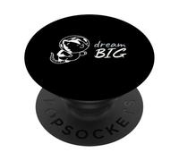 Dream Big Space Cat - Positive Vibes Motivation Universe PopSockets Adhesive PopGrip