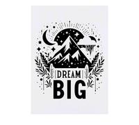 'Dream Big' Temporary Tattoo - Water Resistant, Skin-Safe, Non-Toxic Transfer (TO00074161)