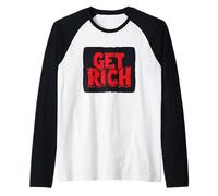 Dream Big with Get Rich Speech Outfit for Boys and Girls Raglan Baseball Tee